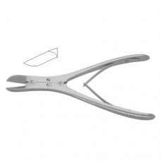 Ruskin-Liston Bone Cutting Forcep Curved - Compound Action Stainless Steel, 18 cm - 7"